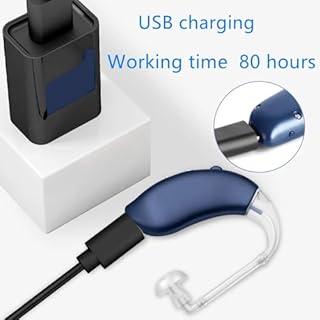 BTE Hearing Aids,Rechargeable Reduction Hearing Aid,With storage box,for Seniors