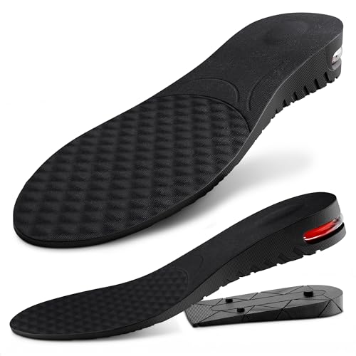 Image of 2-Layer Height Increase Insoles for Men & Women, 1.2-2 in (3-5 cm) | Adjustable Trim-to-Fit Shoe Lifts, PVC Layers, Firm Fit in Sneakers & Dress Shoes, US 4.5-9, Height Boosters for Work & Dates