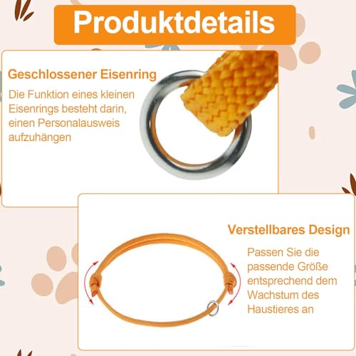 12 Stück Welpen ID Halsbänder, Welpenhalsbänder Einstellbar Soft Welpen Halsbänder, für Kleine Katzen, Hunde Welpen für Neugeborene Haustiere, 12 Farben