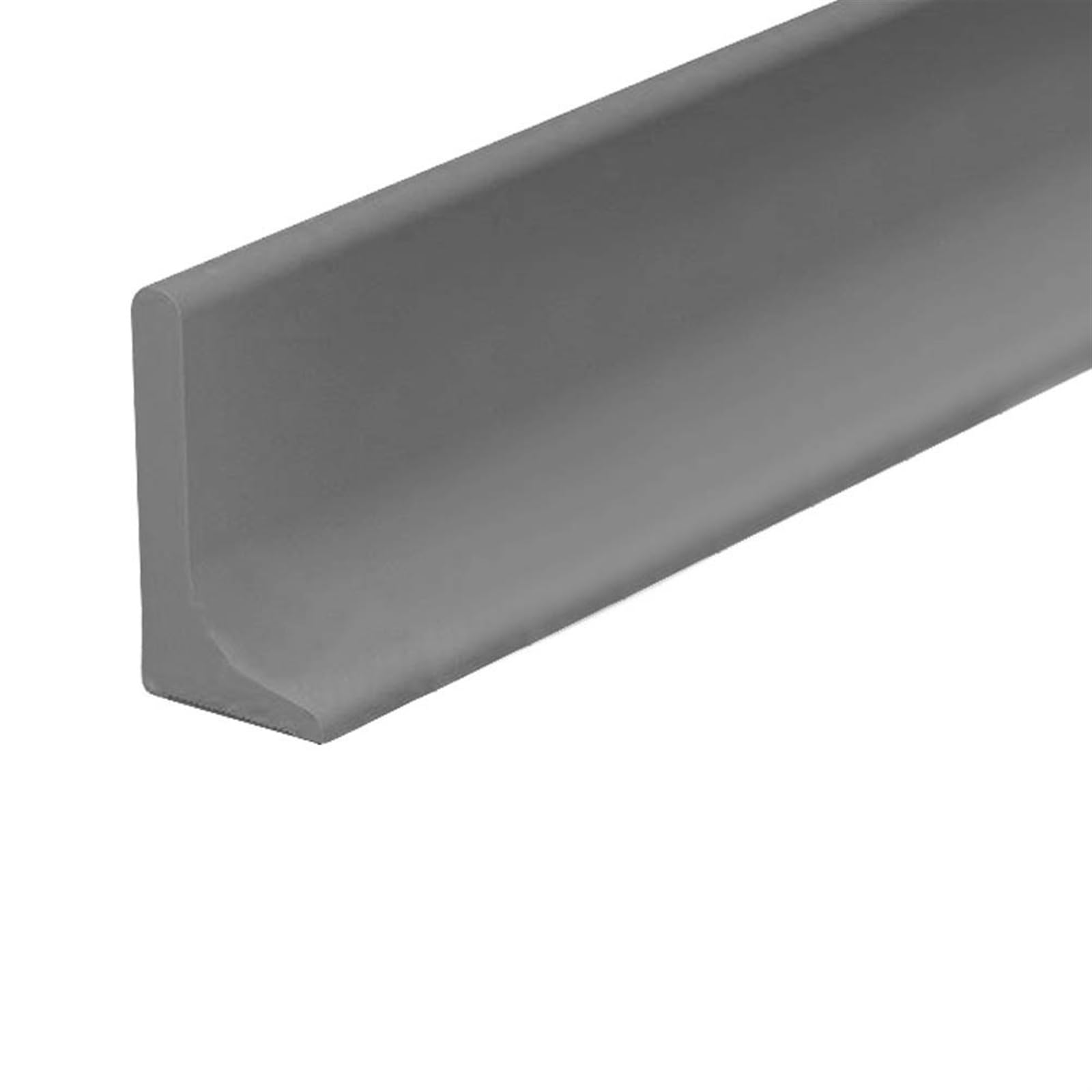 Schwallschutzleiste Home Badezimmer Haushalt Wasser Barriere Stopper Flexible Nicht Leck Selbstklebende Dusche Silikon(Gray 300cm)