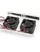 Ruilogod Computer PC 4pin Dual Fan Cooling Cooler for 3/2 Inch Hard Disk Drive (id: b77 1d7 8fd 6e5 12b
