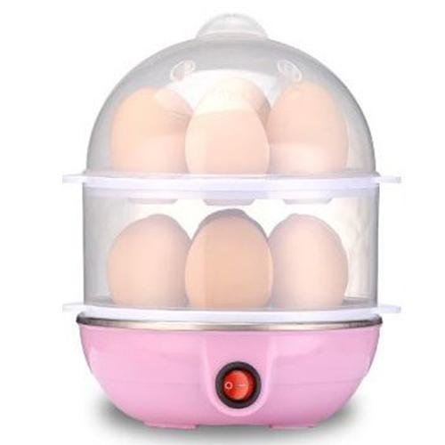 Multi-Function Automatic Off Electric 2 Layer Cooker and Steamer, Double Layer Egg Boiler (Multicolour)-image-0