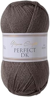Utopia Crafts DK Double Knitting Yarn 100g (1, Steel Grey)