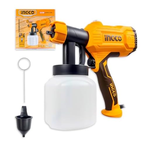 Pistola de Pintura Elétrica 450W Ingco SPG3508 800mL 220V Profissional