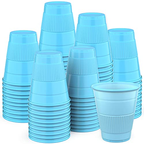 Pruvade Disposable Dental Cups |1000 Pack| 5 oz Blue Plastic Cups Disposable, Plastic Bathroom Cups, Disposable Cups Small, for Medicine, Water, Mouth Rinse Cup, Mouthwash Cups, Plastic Cups - Blue