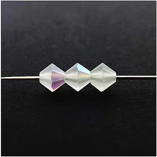 36 cuentas Bicone PRECIOSA MC Rondelle Xilion 0.142 x 0.157in, cristal mate AB