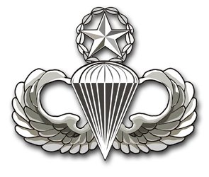 US Army Master Parachutist Wings Decal Sticker 3.8