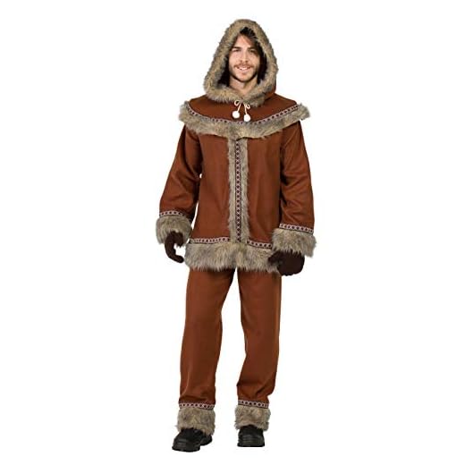 Banyant Toys, S.L. - Disfraz de Esquimal Marrón Hombre - KK5337 - S