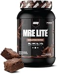 REDCON1 MRE Lite Whole Food Protein Powder, Fudge Brownie - Low Carb & Whey Free Meal Replacement with Animal Protein Blends - Easy to Digest Supplement Made with MCT Oils (30 Servings)