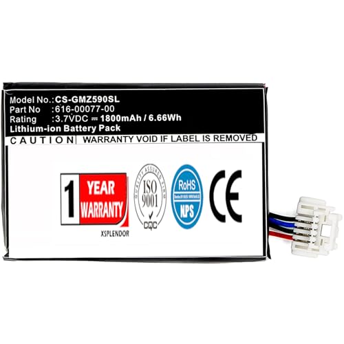 XSPLENDOR XPS Replacement Battery for Zumo 590, Zumo 590LM, Zumo 595 Part NO 010-12110-003, 361-00077-00, 361-00077-10