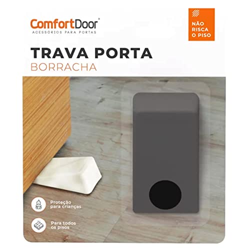Trava Porta Borracha - Preto - Comfort Door
