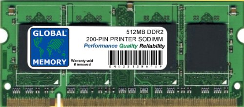 Memoria RAM DDR2 512MB 200-PIN SODIMM CC411A 311-3743 A0634786 para impresoras