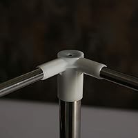 Vista 5 de Mengersi - Marco para dosel de cama con poste, tamaño queen, con postes de marco de dosel de acero inoxidable, soporte de cuatro esquinas para camas