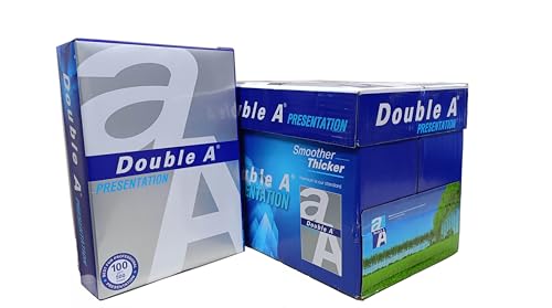 Image of Double A A4 Sheets, 100 GSM, 500 Sheets per ream, 4 Reams per box(White Photocopy Paper)