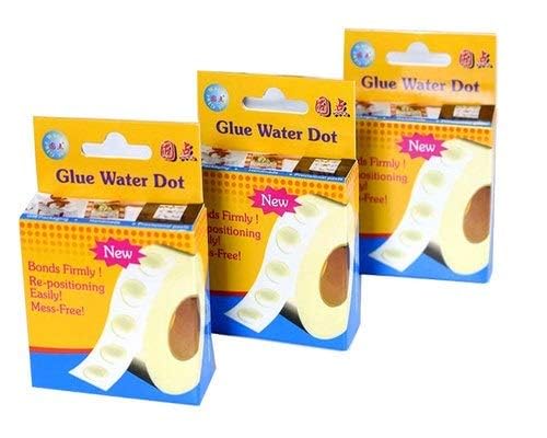 Image of Rozi Decoration 750 Glue Dot for Balloons Accessories Tool Kits Foil, Latex, Confetti Balloon Adhesive,Easy To use (3 Box /750 Glue Dot)