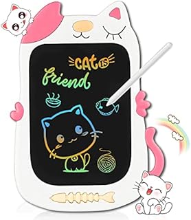 TEKFUN Gifts for 2 3 4 5 6 7 Year Old Girls, 8.5inch LCD Writing Tablet Kids Drawing Tablet Doodle Board, Educational Toys for 3+ Year Olds Girls Kids Birthday (Pink White)