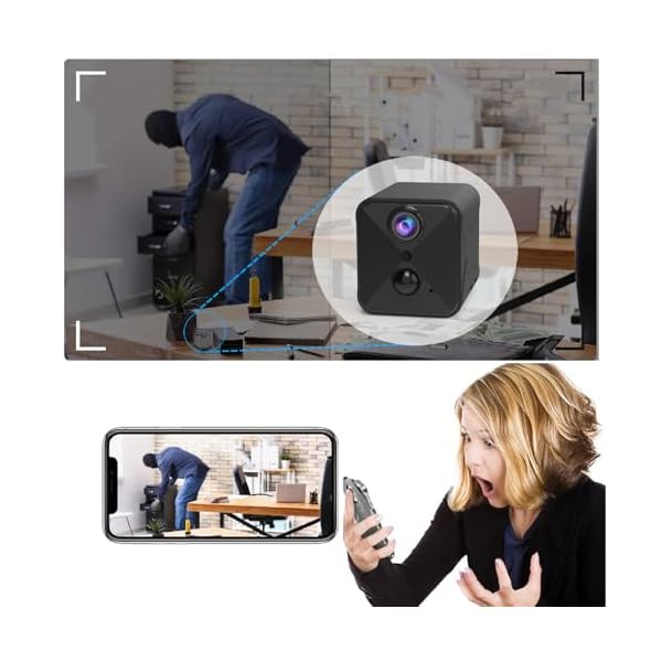 Spy Camera WiFi Hidden Camera,2023 Upgraded 4K Mini Security Nanny Camera,100 Days Standby Battery Life,AI Motion Detection Alerts, Auto Night Vision,Real Time Record Surveillance Camera for Indoor - Image 7