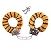 Produktbild Handschellen Fesseln Plüsch Fasching Karneval Polizei Polizistin Cowboy Spielchen Zubehör Sexy Love Cuffs - Tiger Orange