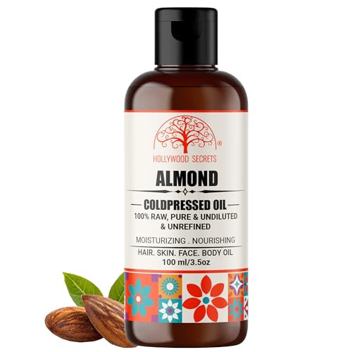 Image of Organic Pure Almond Oil For Glowing Skin Hair Growth Face 100 ml