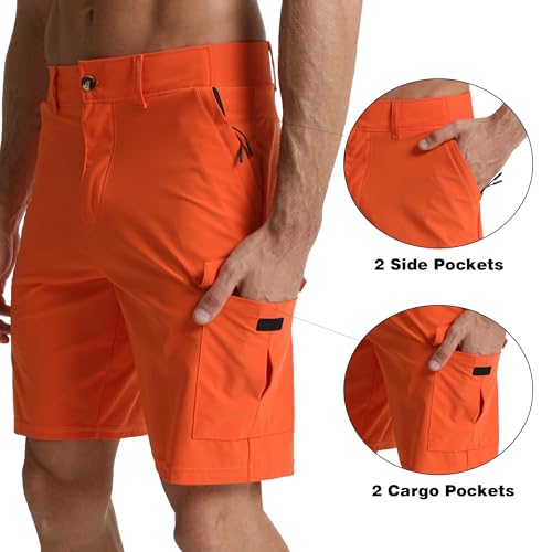 Image of Men's Lightweight Hiking Work Cargo Shorts 9 inch-5 Pockets