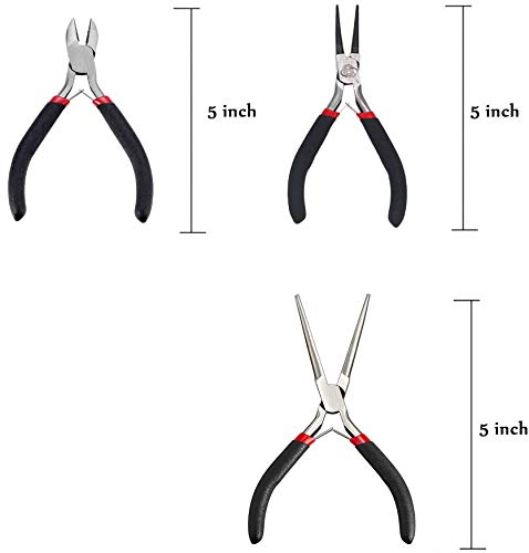 Pinze per gioielli Strumenti K di pinze per filo da taglio a punta tonda con ago lungo per gioielli fai-da-te Creazione di accessori per utensili per perline fatti a mano  36