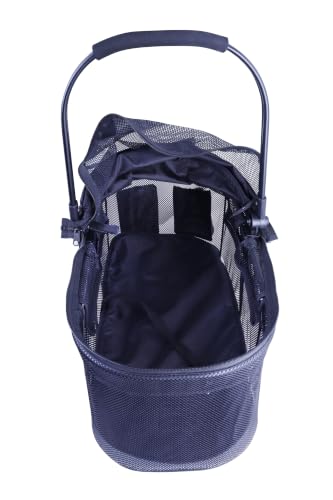 Image of Full-Window pet Stroller with Detachable Carrier,4 Wheels for Cats & Dogs, with Storage Basket,Cup Holder, Travel Puppy /Cats Stroller.