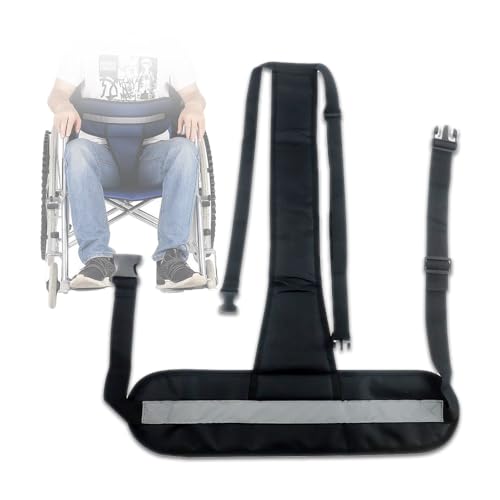 HIRAISM 車椅子固定ベルト シートベルト 介護用 転落防止 落下防止 簡単脱着 (ブラック)