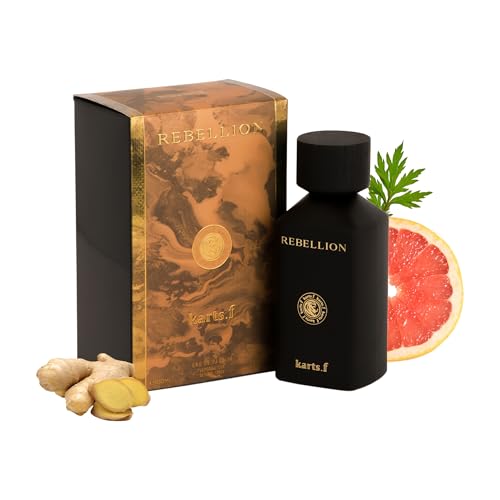 Rebellion Eau de Parfum 100ml l Bold Luxury Perfume for Men & Women l Grapefruit, Ginger, Ambrette, Ambroxan l Patchouli l Unique Long-Lasting Unisex Fragrance l Modern Woody Scent
