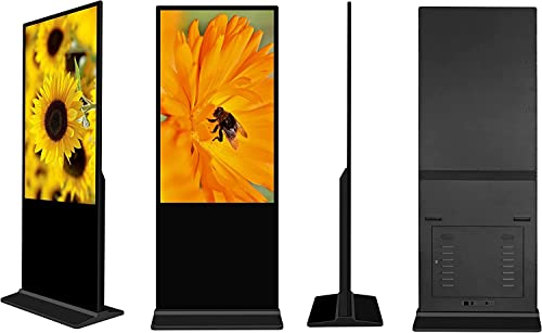 AAA Hyper Lumin Touch Screen Kiosk - Digital Kiosk Display Screen Information Kiosk Advertising Digital Signage Interactive Touch Screen Kiosk System w/LCD Built-in Media Player - 55