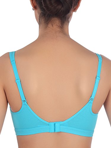 Image of Triumph Beginner Bra for Women Padded Non Wired Bra Wireless Full Coverage Lingerie for Teens Lightly Padded Cut-n-Sew Support Wide Straps Elastic Bottom Band Pack of 1