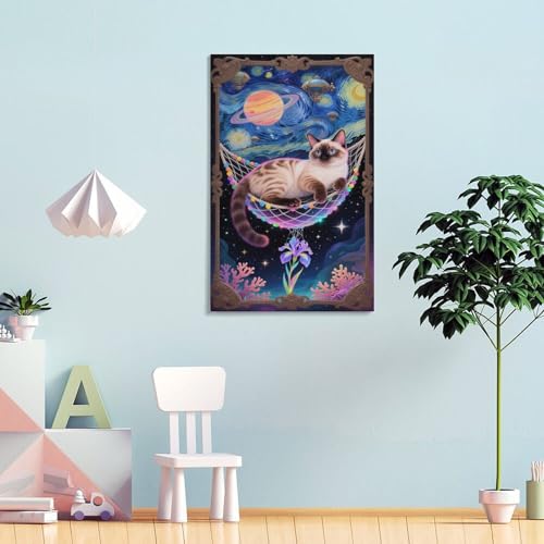 Tableau Chat du Bengale impression sur toile étanche déco 30x45cm