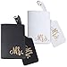 XDGBGFN 2 Sets Mr and Mrs Passport Covers with Luggage Tags Couple Passport Holder Cover Honeymoon Gifts for Travel