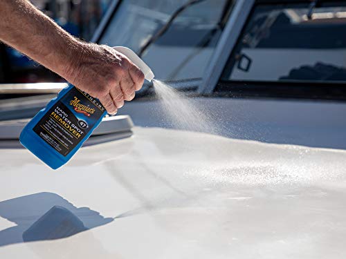 Meguiar's Marine/RV Hard Water Spot Remover M4716 - Hard Water Spot Remover For Boats and for RVs That's Easy to Use Spray - For RV and Boat Detailing - Remove Water Spots and Add Protection, 16 Oz