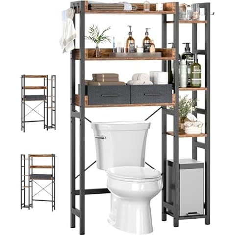 Besiost 7-Tier Over-The-Toilet Storage Cover