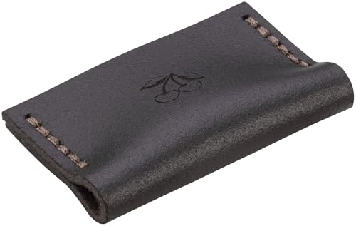 KIRSCHEN Schneidenschutz – Schutz für Stechbeitel mit 40 mm Klingenbreite und Zimmermannsbeitel NERO in 35 mm, Klingenschutz aus Leder, Messerschutz 8505040