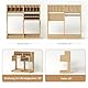 Bucasso Holzmodellbausatz-Organizer-Regal mit MDF-Material,Farbregal,Schraubendreher-/Pinselhalter,für Tamiya-Farben und Werkzeuge,GK1