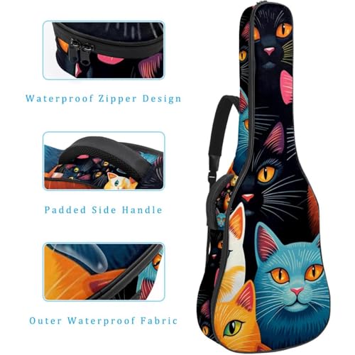 Sac pour guitare acoustique matelassé protégeant de la pluie - 4