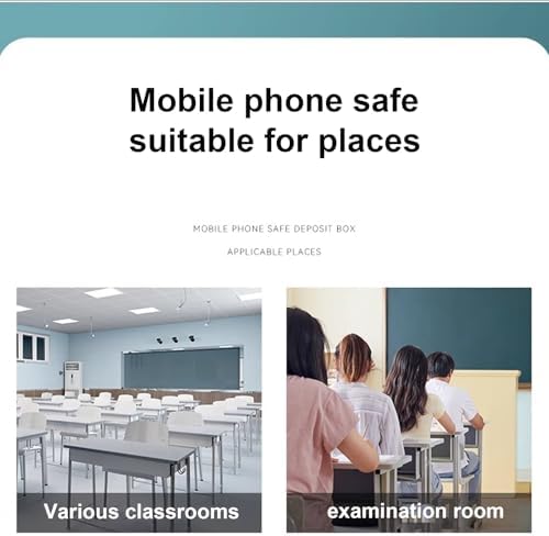 Family Time Cell Phone Lock Box - Clearly Labeled & Partitioned, Ideal for Schools, Hospitals, Workshops - Encourage Focus & Reduce Distractions (60)