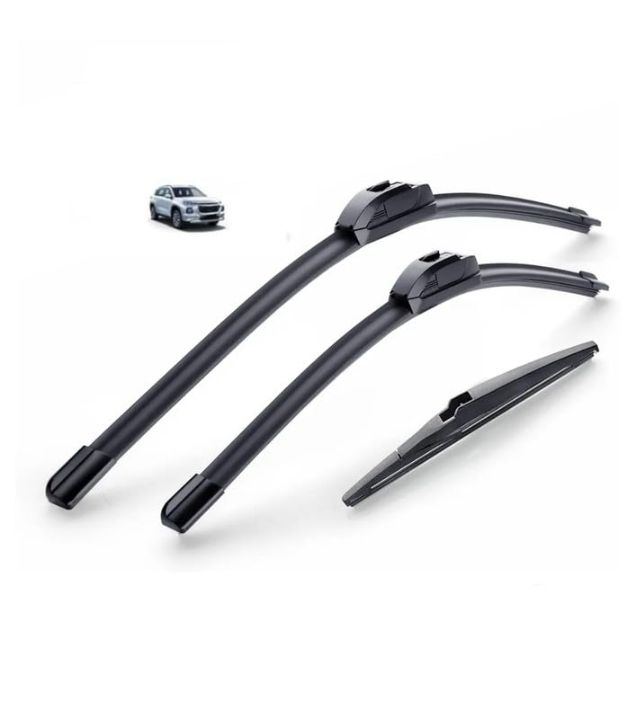 Image of AWB 24 inch+16 inch Frameless /Soft Wiper Blades with 10 inch Rear Specific Wiper Blade Replacement Set for Maruti Grand Vitara(Set of 3)