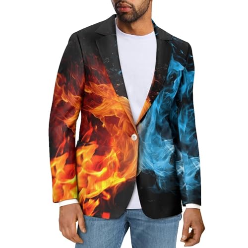 Mens Casual Long Sleeve Blazer Slim Fit Suit Jacket One Button Daily Blazer Business Sport Coat Tops S-5XL3