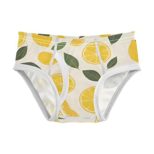 KLL Lemon Pattern Boys Toddler Cotton Boxer Briefs Breathable Children Undies