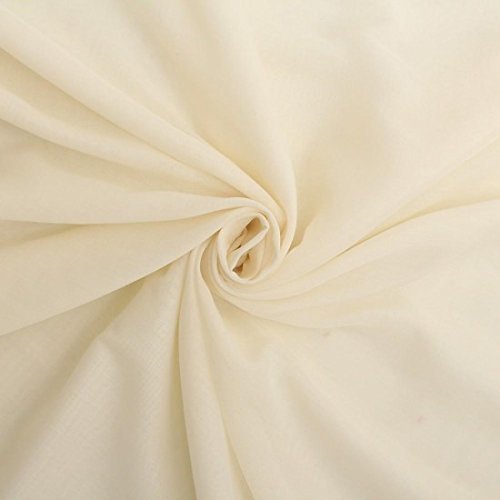 OFF White MUSLIN VOILE GORDIJN STOF 127cm Breedte GORDIJN VOING, PURE MUSLIN CLOTH, MUSLIN FABRIC, MUSLIN MATERIAAL