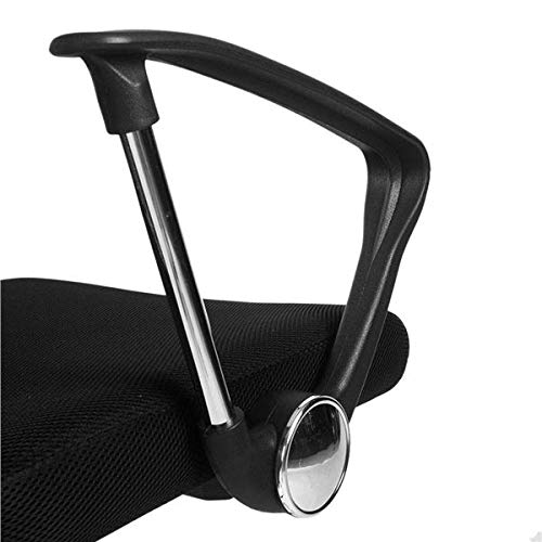Silla de Oficina y Escritorio Ergonómica con Reposabrazos, Elegante para tu Espacio de Trabajo, Ajustable en Altura, Soporte Lumbar, Negro