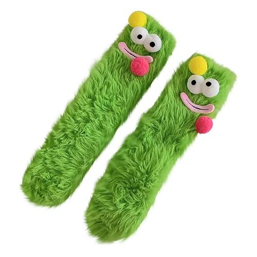 TFTSR Crazy Funny Fuzzy Silly Socks for Kids, Women & Men - Fluffy Slipper Novelty Fun Socks with Animal Patterns