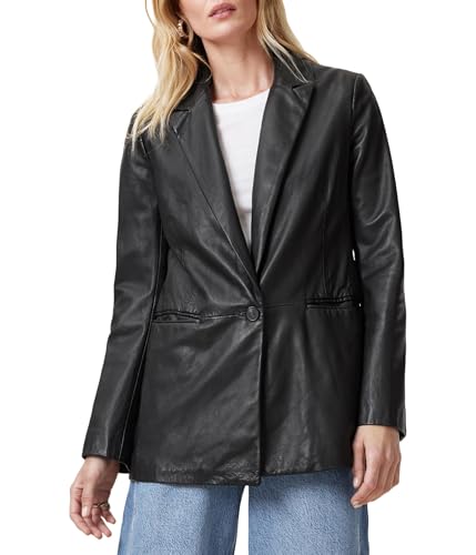 Women's Deri Leather Blazer