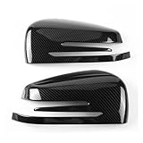 Boîtier de rétroviseur de voiture pour Mercedes pour Benz ABCE GLA pour Classe W204 W212 ABS Voiture 2 pour PCS Garniture de couvercle de rétroviseur latéral en fibre de carbone.