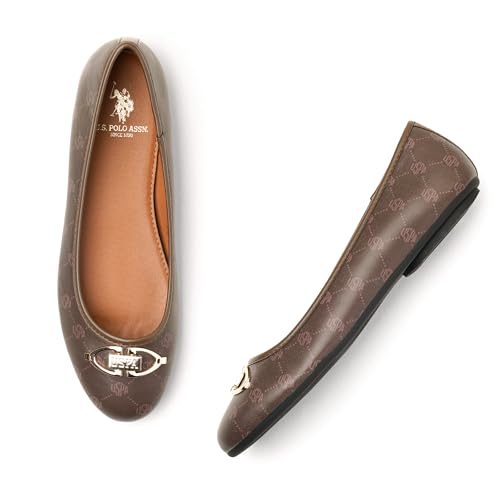 Image of U.S. Polo ASSN. Gloria Tan Ballerinas with Premium Upper