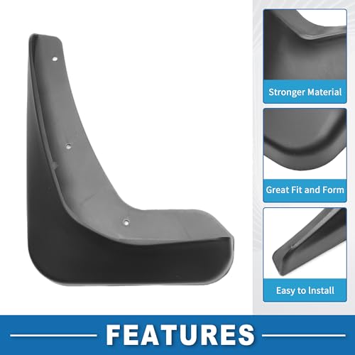 Image of Mud Flap Splash Guard with Mount Accessories Front & Rear Side Mud Guard for Buick LaCrosse Sedan 2010-2016 (Set of 4)