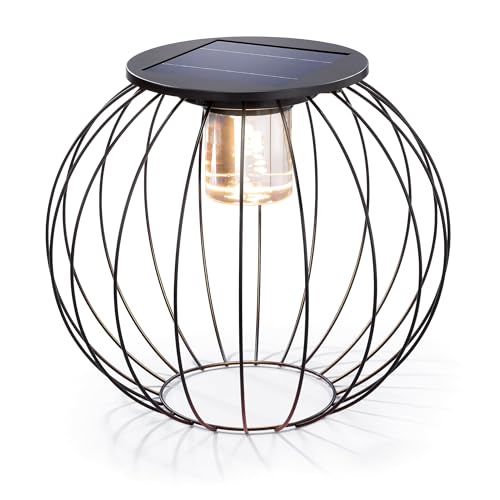 Esotec Exquisite Design Solarleuchte - 36 x 31 cm - 36 LED, max. 300 lm - Lichtfarbe warmweiß 3000 K - Leuchtkörper aus Acrylglas - Solarleuchten Garten Deko Außen, 102744