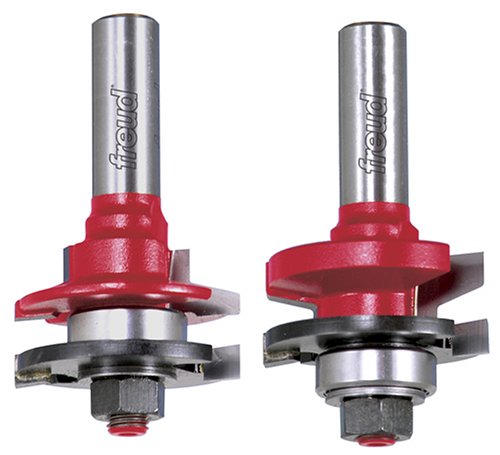 Freud 99-264 11/16-Inch Bevel Rail and Stile Router Bit Set